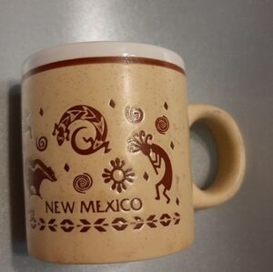 New Mexico Tan Ceramic Shot Glass New